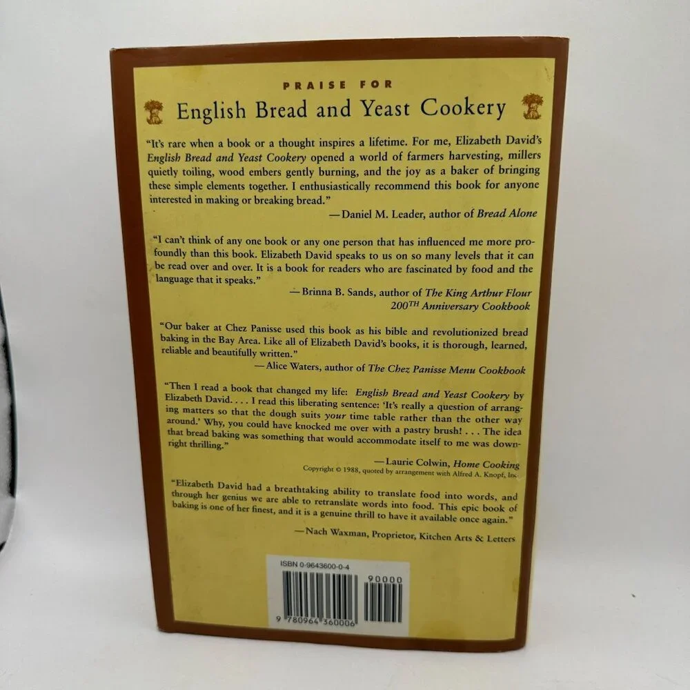 English Bread and Yeast Cookery (Revised) Hardcover Elizabeth David